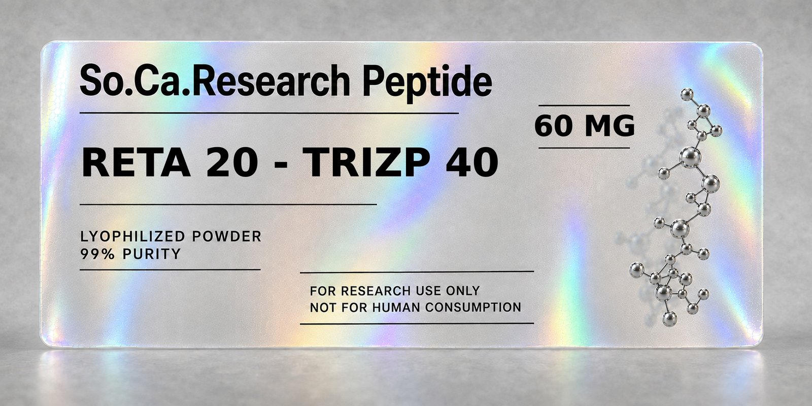 Retatrutide 20 mg + Tirzepatide 40 mg Blend 60 mg